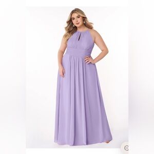 Azazie Lavender Maxi Dress